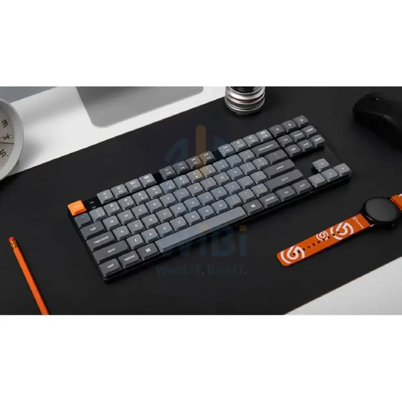 لوحة مفاتيح ألعاب ميكانيكية كيكرون K1 ماكس TKL بنسبة 80% مع سويتش قابل للتبديل - RGB / إنجليزي/عربي / أسود