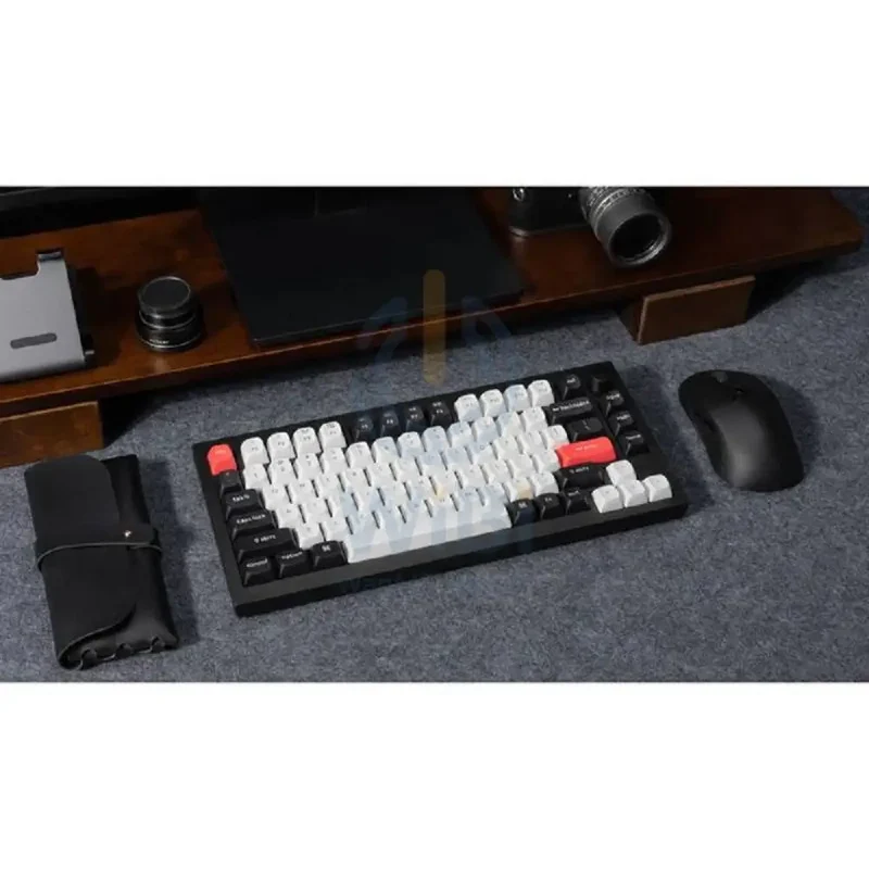 KeyChron Q1 HE Swappable 75% Mechanical Gaming Keyboard - Wireless / RGB / English/Arabic / Carbon Black
