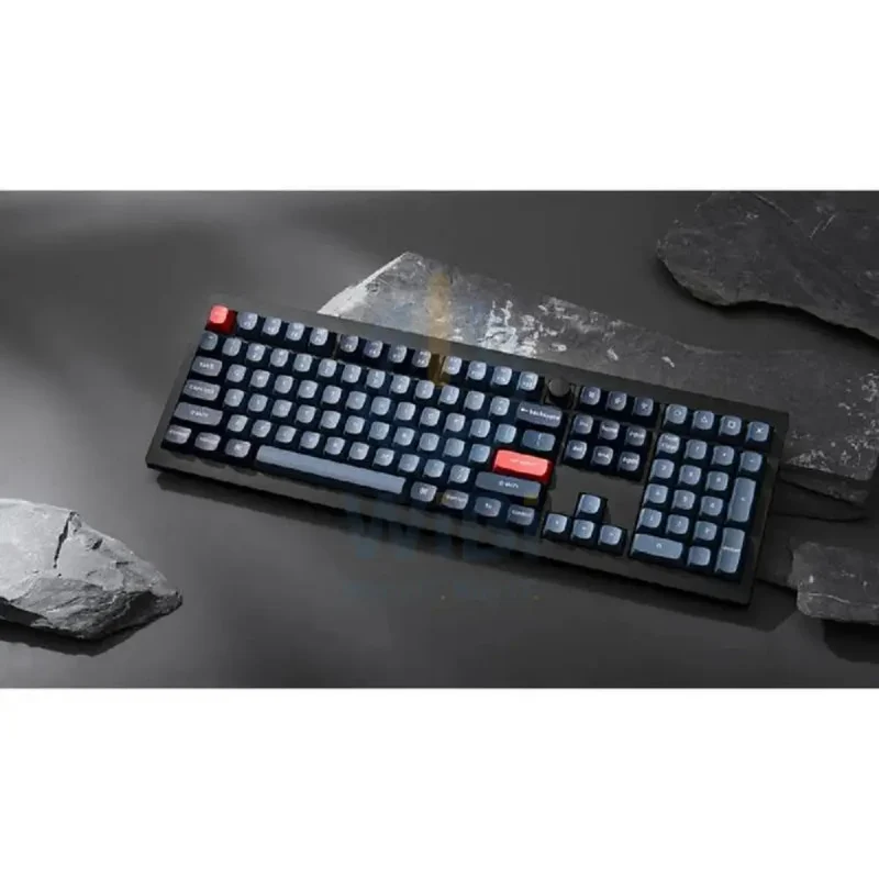 KeyChron V6 Max Swappable 100% Mechanical Gaming Keyboard - Wireless / RGB / English/Arabic / Carbon Black