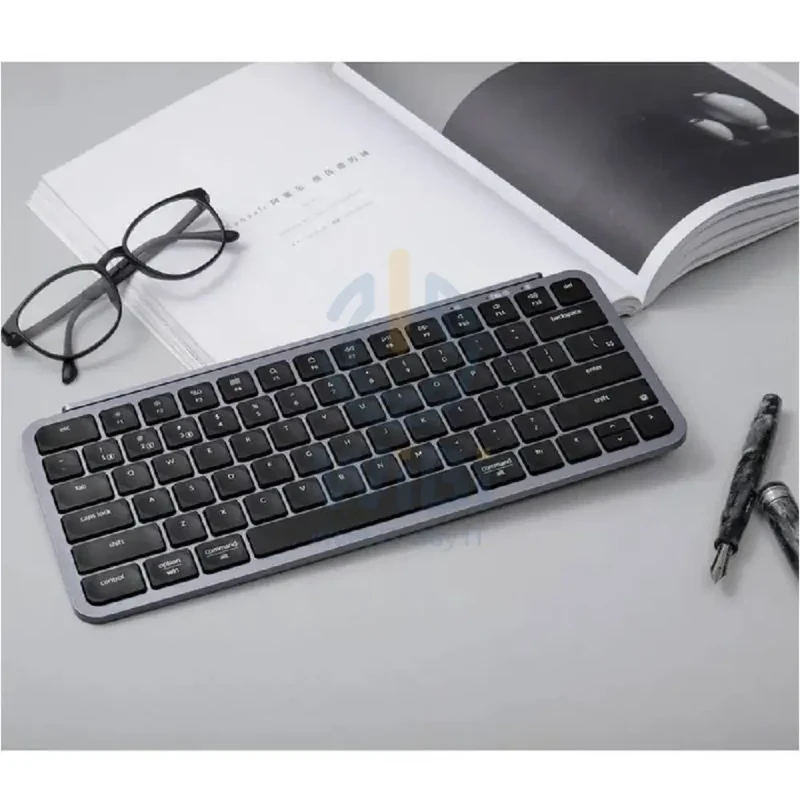 لوحة مفاتيح كي كرون B1 Pro فائقة النحافة، 75%، ZMK، مخصصة، لاسلكية، إنجليزية/عربية، رمادي فضائي