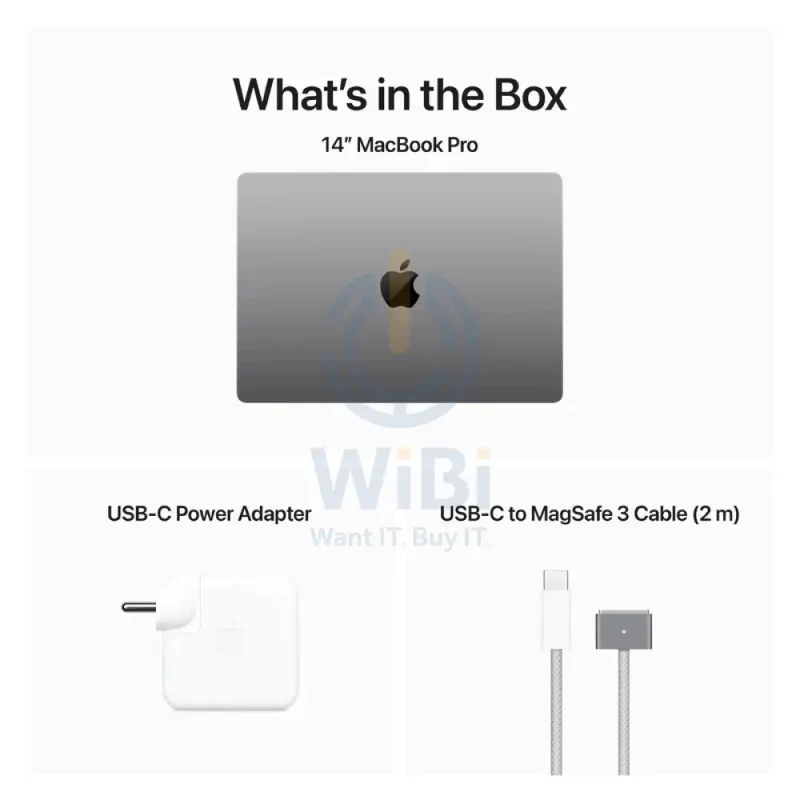 Apple MacBook Pro - 14.2" / M3 / 8-Core CPU / 10-Core GPU / 8GB RAM / 512GB SSD / Arb/Eng / Space Grey / 1YW - MTL73AB/A