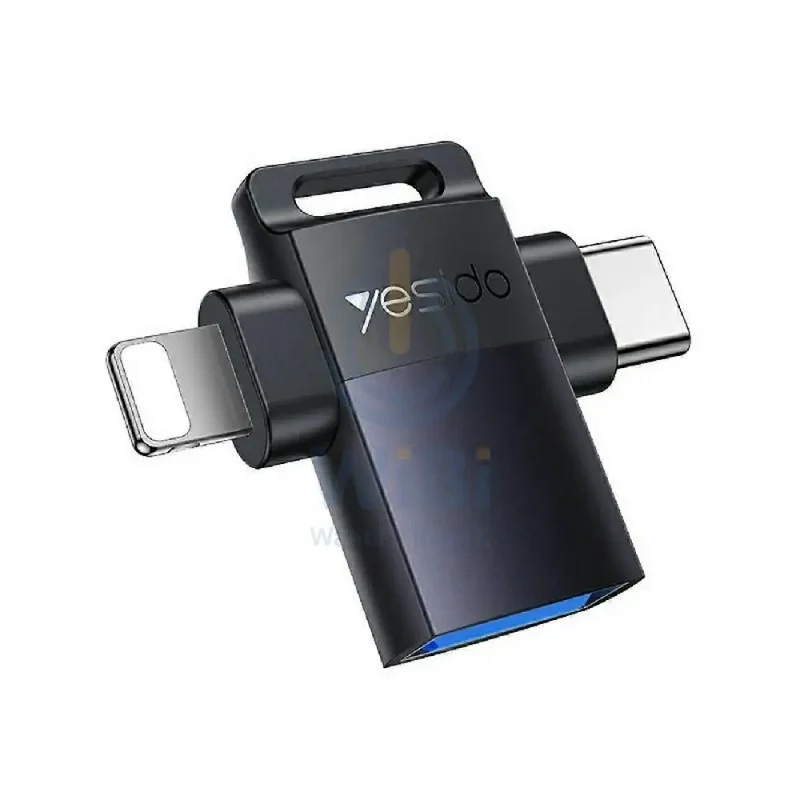 Yesido GS35 2-in-1 USB OTG Adapter - USB-A / Type-C / Lightning