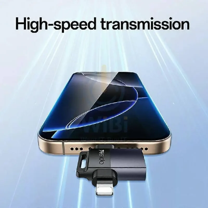 Yesido GS35 2-in-1 USB OTG Adapter - USB-A / Type-C / Lightning