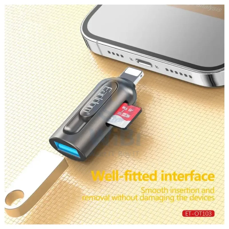Earldom OT103 OTG Lighting Card Reader - USB-A / Lightning