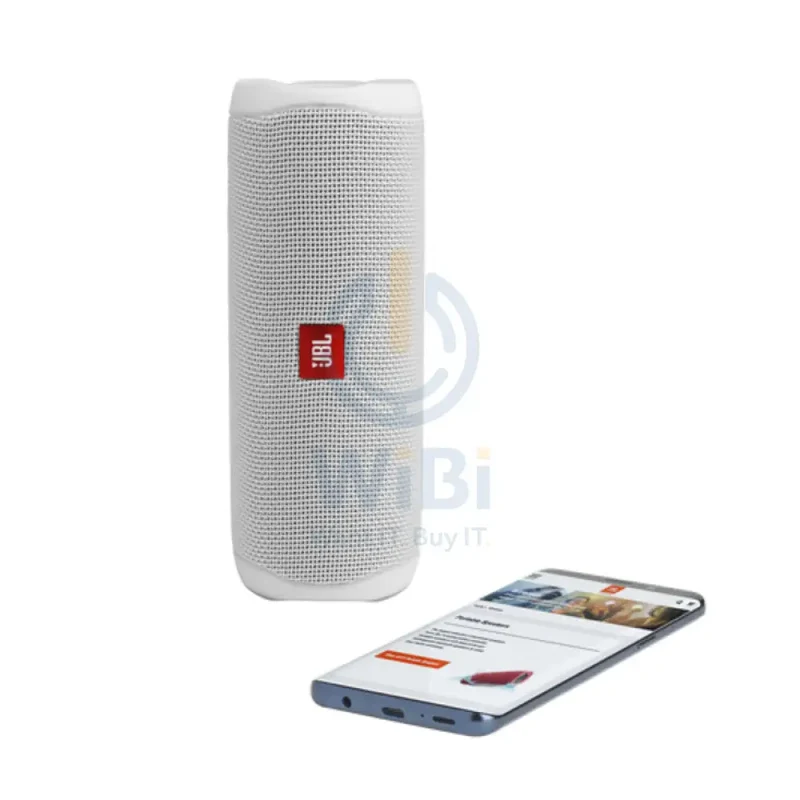 JBL Flip 5 Portable Bluetooth Speaker - 20W / Bluetooth / White