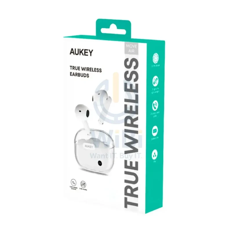 AUKEY EP-M2 True Wireless Earbuds - Bluetooth / 320mAh / White