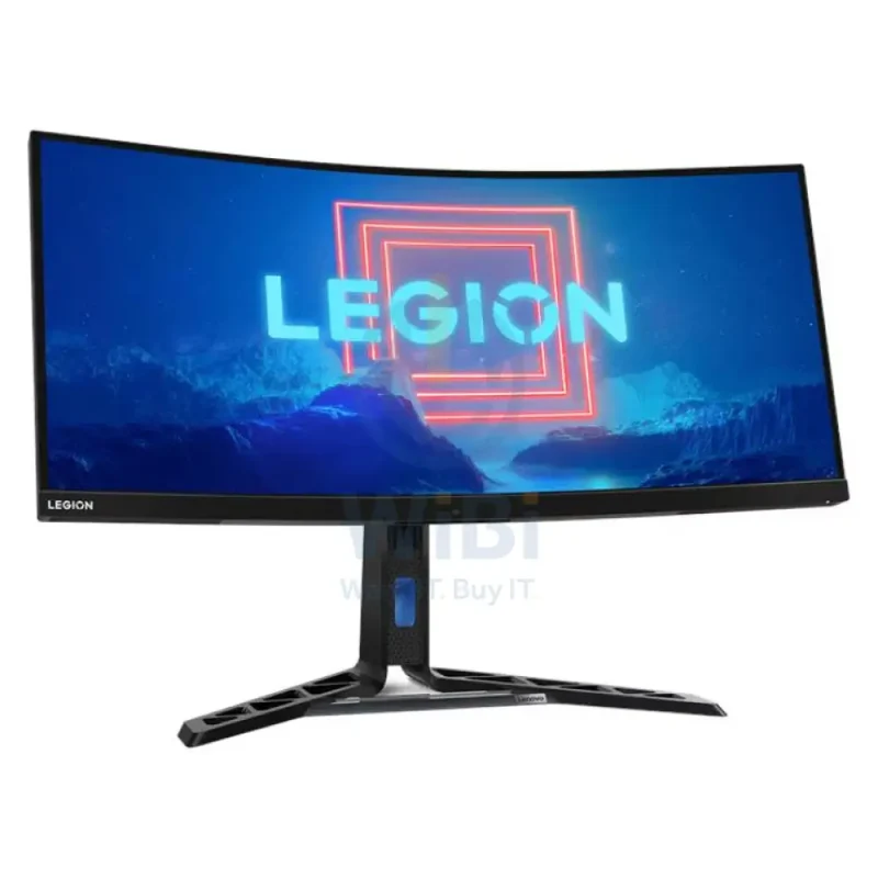 Lenovo Legion Y34wz-30 - 34" WQHD Mini-LED Curved / Up to 1 ms / Up to 180Hz / USB 3.2 Gen 1 / USB-C 3.2 Gen 1 / HDMI 2.1 / DP 1.4 / LAN / Speaker / Eyesafe / Raven Black - Gaming Monitor