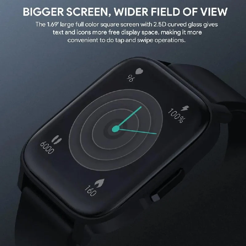AUKEY SW-1S Smart Watch - 1.69" / Bluetooth / Jet Black