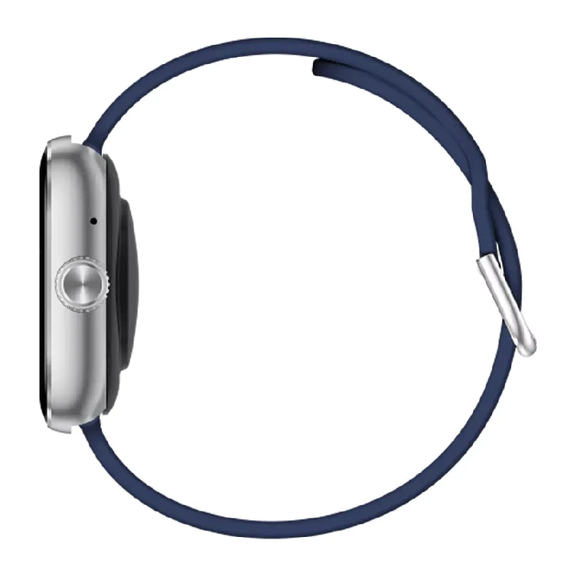 Swiss Military Alps 4 Blue Silicon Strap - Silver Frame / Smart Watch