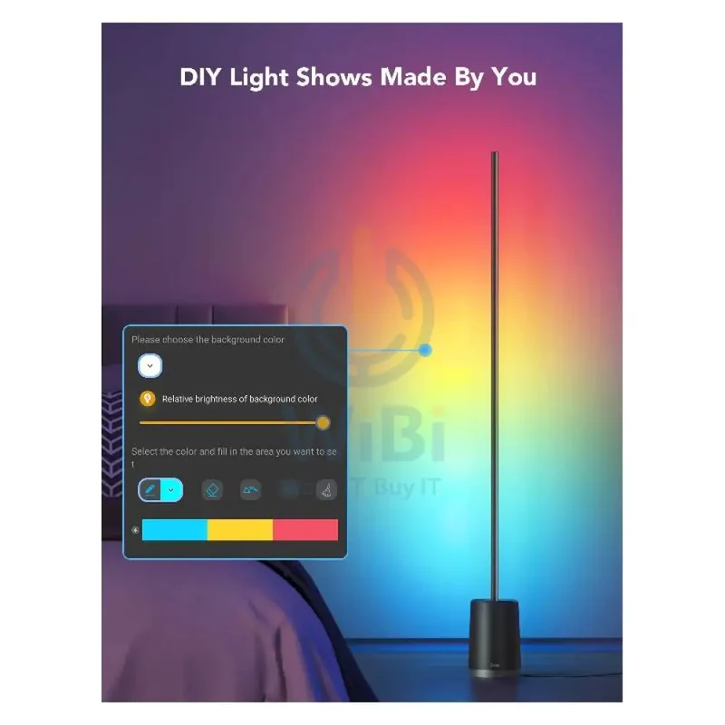 Govee RGBICW Smart Corner Floor Lamp