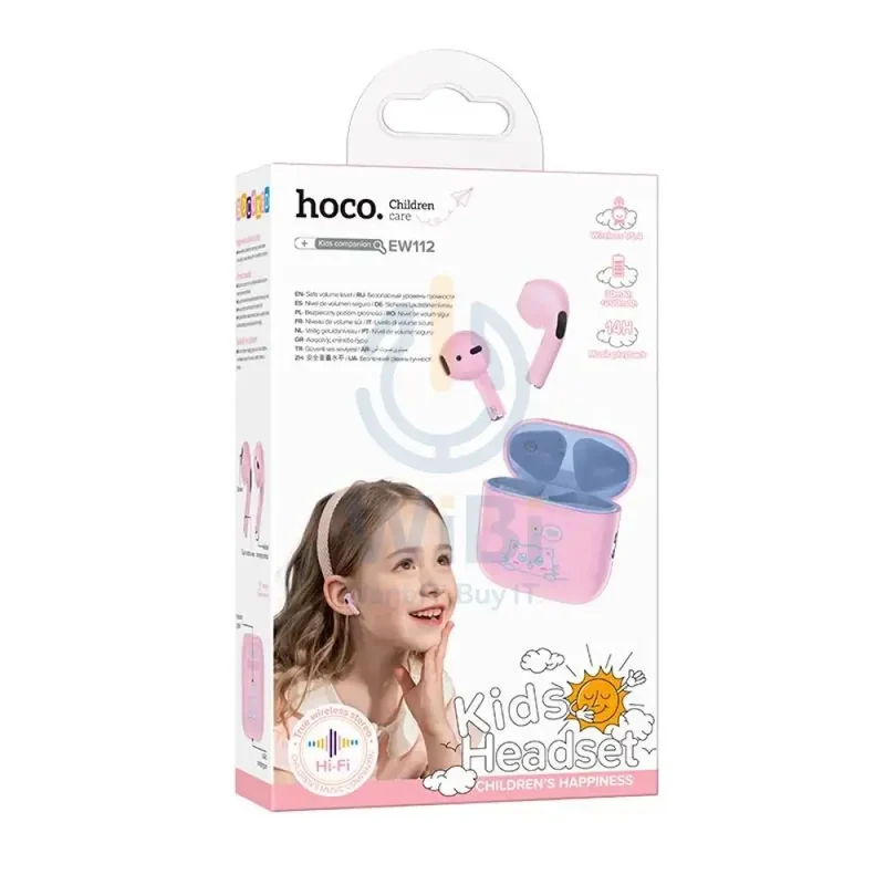HOCO EW112 TWS Wireless Earbuds - Bluetooth / Pink