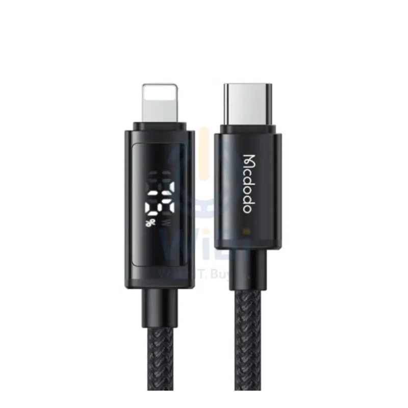 Mcdodo CA-7990 Fast Charging Data Cable - Type-C / Lightning / 36W / 1.2 Meter / Black
