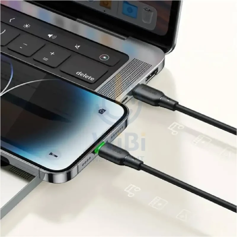 Mcdodo CA-476 Fast Charging Data Cable - Type-C / Lightning / 36W / 1.2 Meter / Black