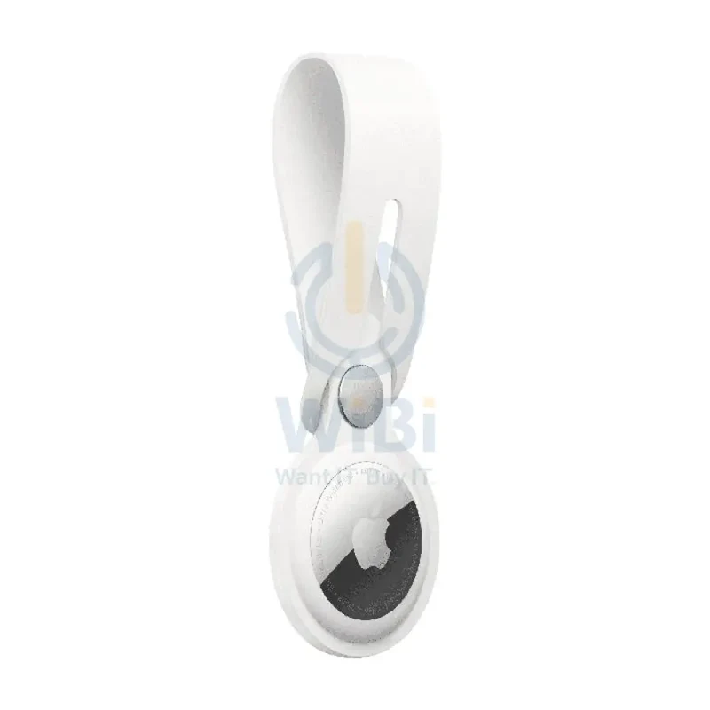 Apple AirTag Leather Loop - White