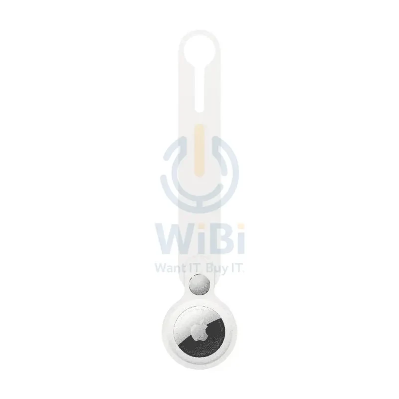 Apple AirTag Leather Loop - White