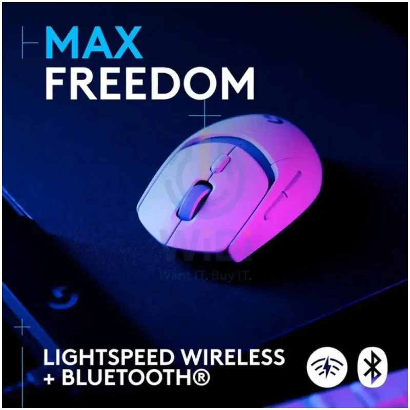 Logitech G309 LightSpeed Bluetooth Mouse - Wireless / White