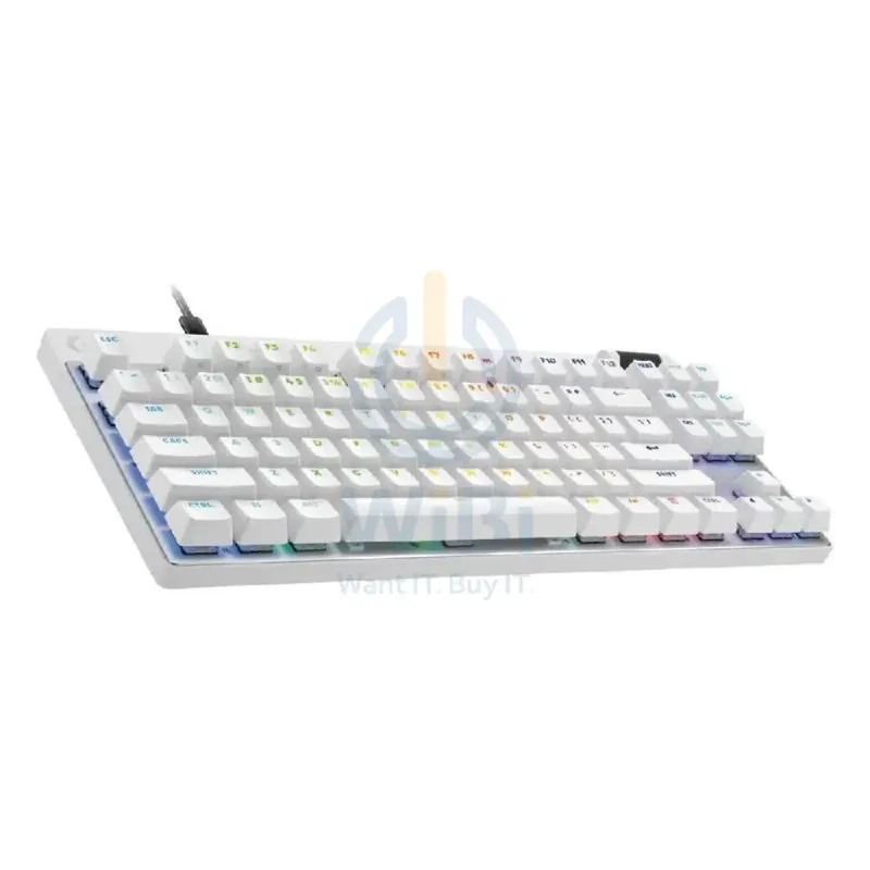 لوحة مفاتيح ألعاب لوجيتك G برو X TKL رابيد - سلكية / سويتش خطي / أبيض