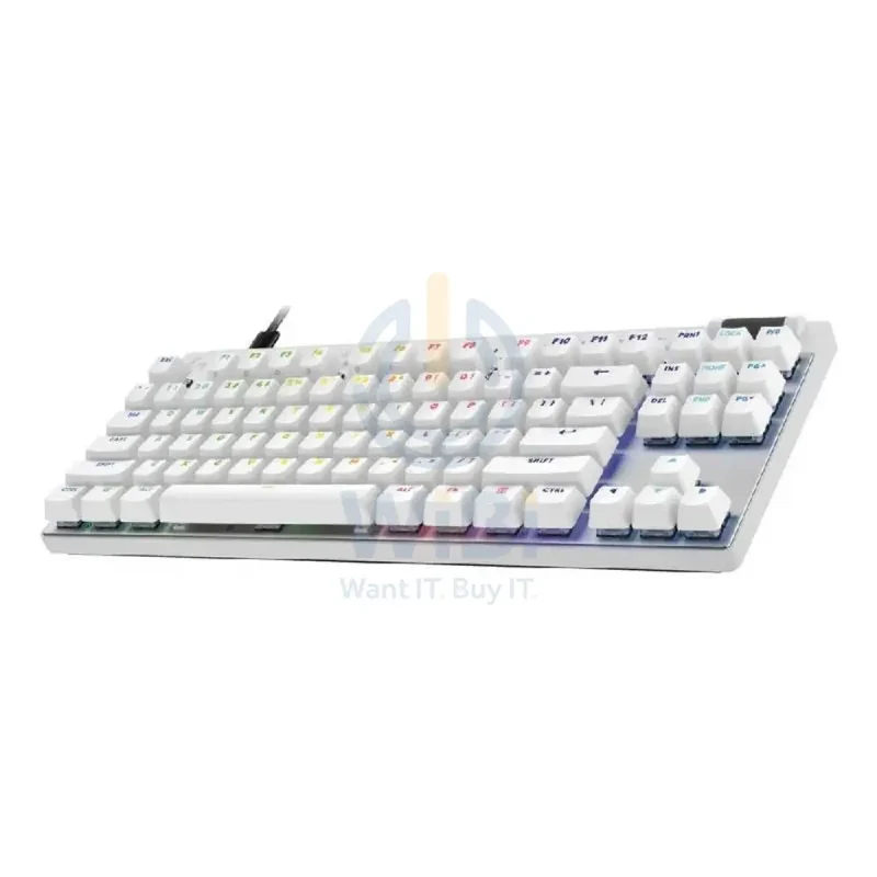 لوحة مفاتيح ألعاب لوجيتك G برو X TKL رابيد - سلكية / سويتش خطي / أبيض