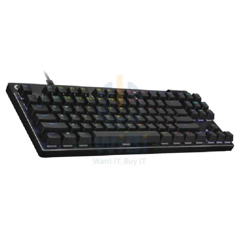 لوحة مفاتيح ألعاب لوجيتك برو X TKL رابيد، سلكية، خطية، باللون الأسود