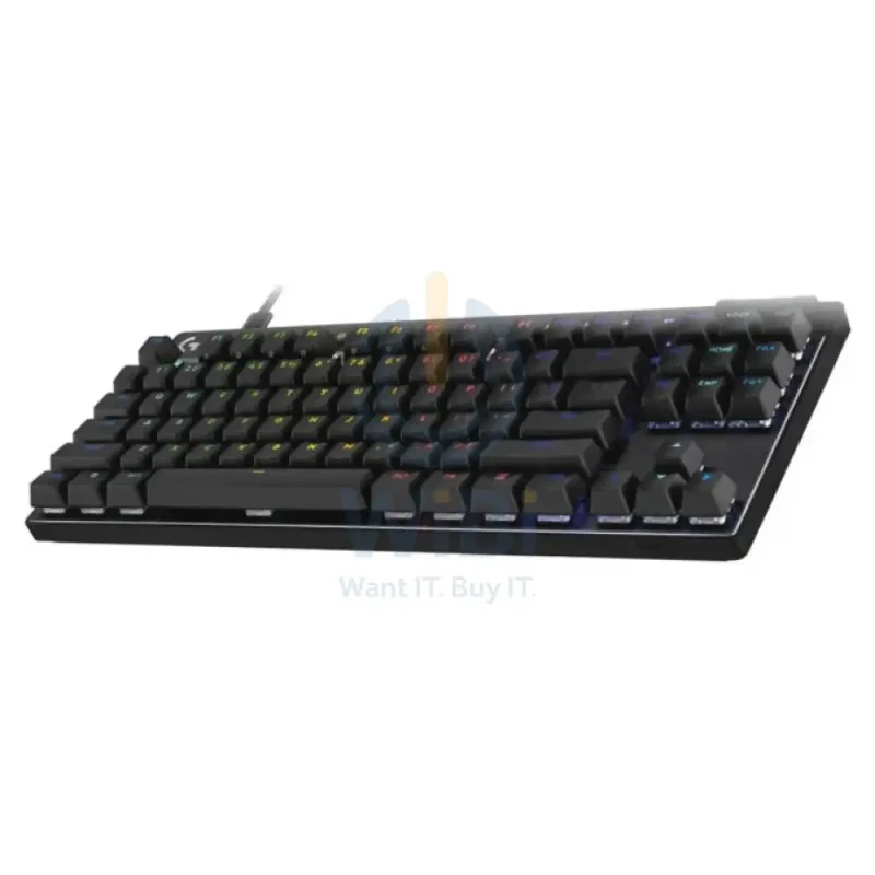 لوحة مفاتيح ألعاب لوجيتك برو X TKL رابيد، سلكية، خطية، باللون الأسود