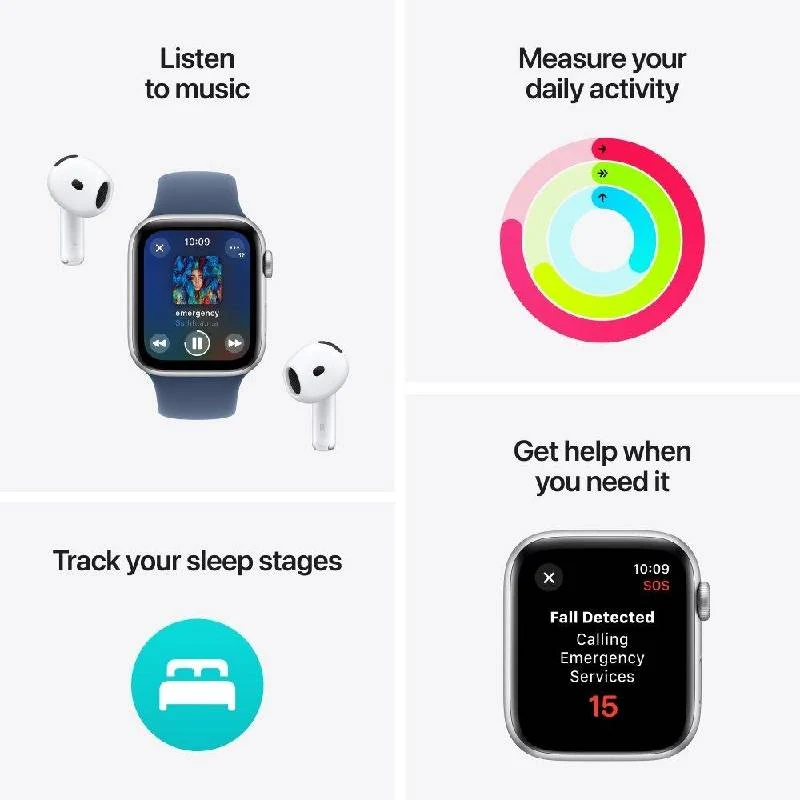 Apple Watch SE (2nd Gen) with Sport Loop - LTPO OLED / 40mm / Bluetooth / Wi-Fi / Ink