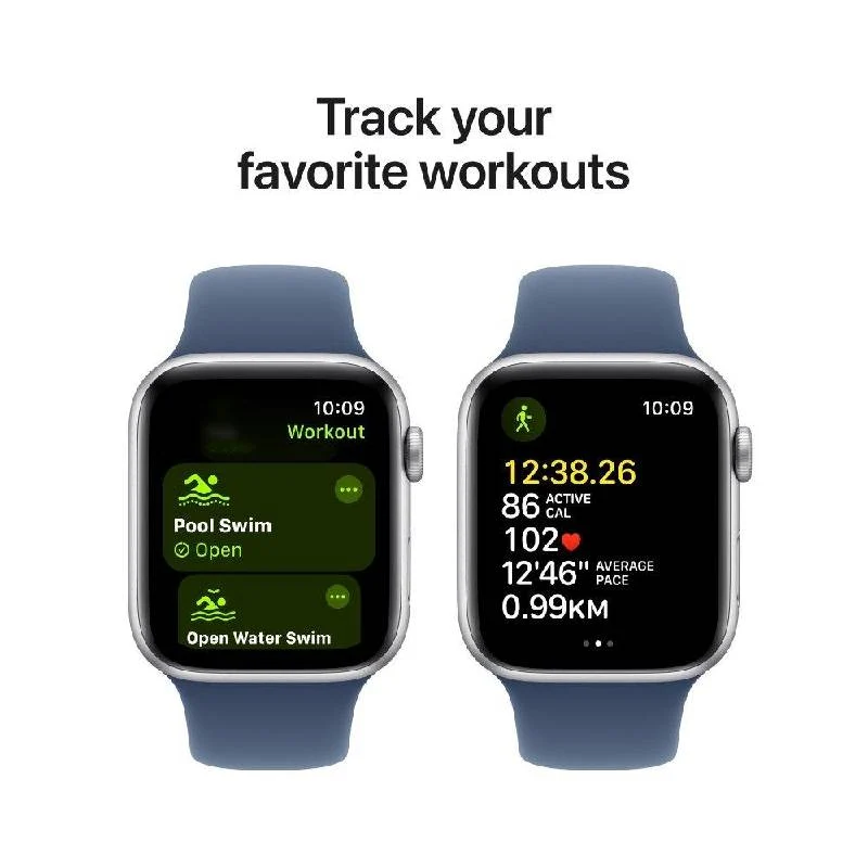Apple Watch SE (2nd Gen) with Sport Band - LTPO OLED / 40mm / Small/Medium / Bluetooth / Wi-Fi / Denim