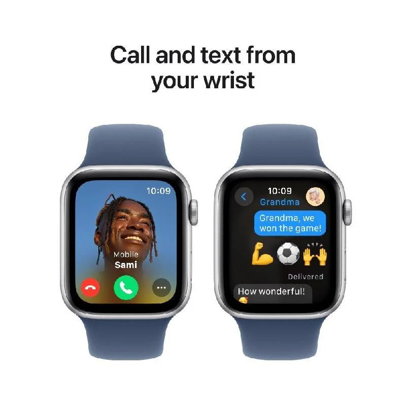 Apple Watch SE (2nd Gen) with Sport Band - LTPO OLED / 40mm / Small/Medium / Bluetooth / Wi-Fi / Denim