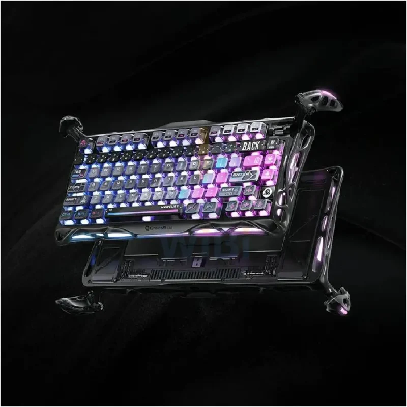 GravaStar Mercury K1 Pro 75% Wireless Mechanical Gaming Keyboard Special Edition - Galaxy Black