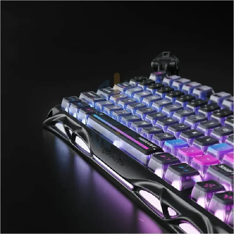 GravaStar Mercury K1 Pro 75% Wireless Mechanical Gaming Keyboard Special Edition - Galaxy Black
