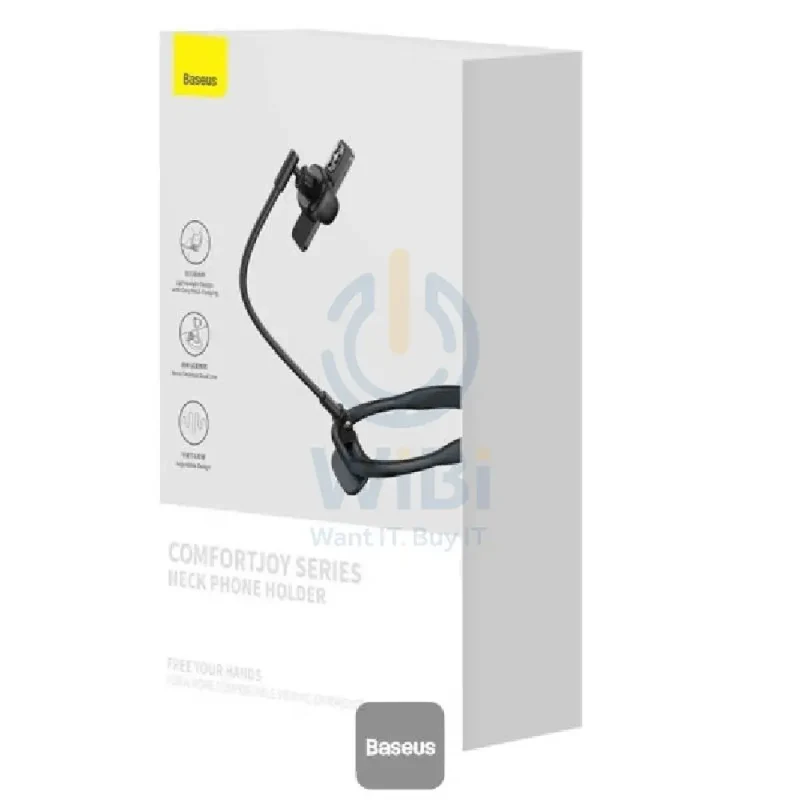 Baseus ComfortJoy Series Universal Neck Mount Phone Stand - Black
