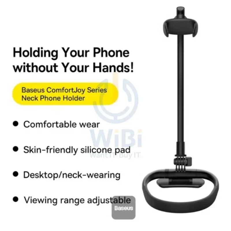 Baseus ComfortJoy Series Universal Neck Mount Phone Stand - Black