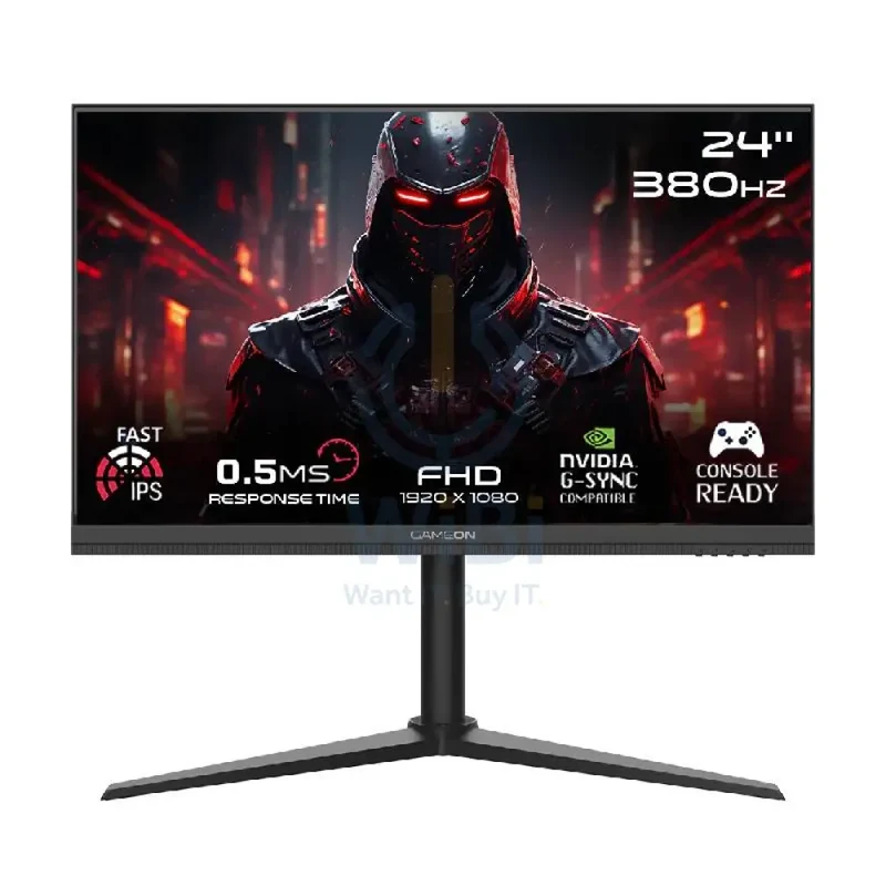 GameOn GOMP24FHD380IPS Midnight Pro Series Gaming Monitor - 24" FHD / 380Hz / DisplayPort / HDMI / Audio Out - Black