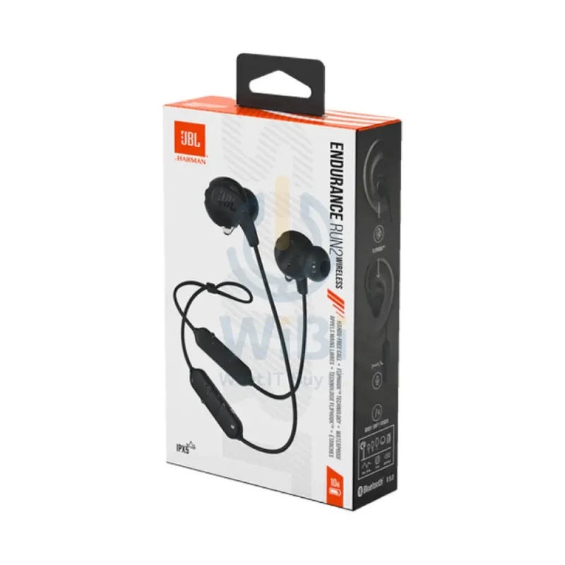 JBL Endurance Run 2 Bluetooth Headphones - In-Ear / Wireless / Black