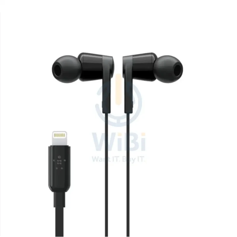 Belkin SoundForm Wired Earphone with Lightning Connector - Black