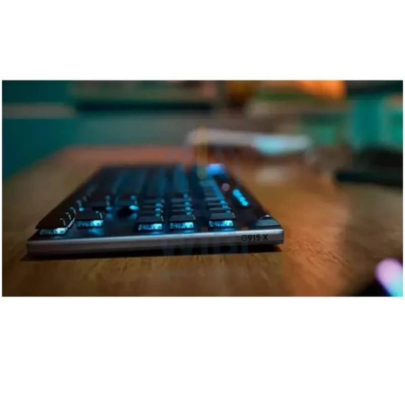 لوحة مفاتيح ألعاب ميكانيكية لوجيتك G915 X لايت سبيد TKL - لاسلكية / RGB / سويتش بنقرة مسموعة / أسود
