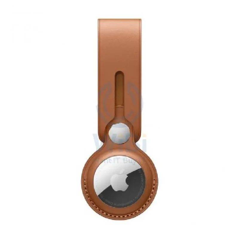 Apple AirTag Leather Loop - Saddle Brown
