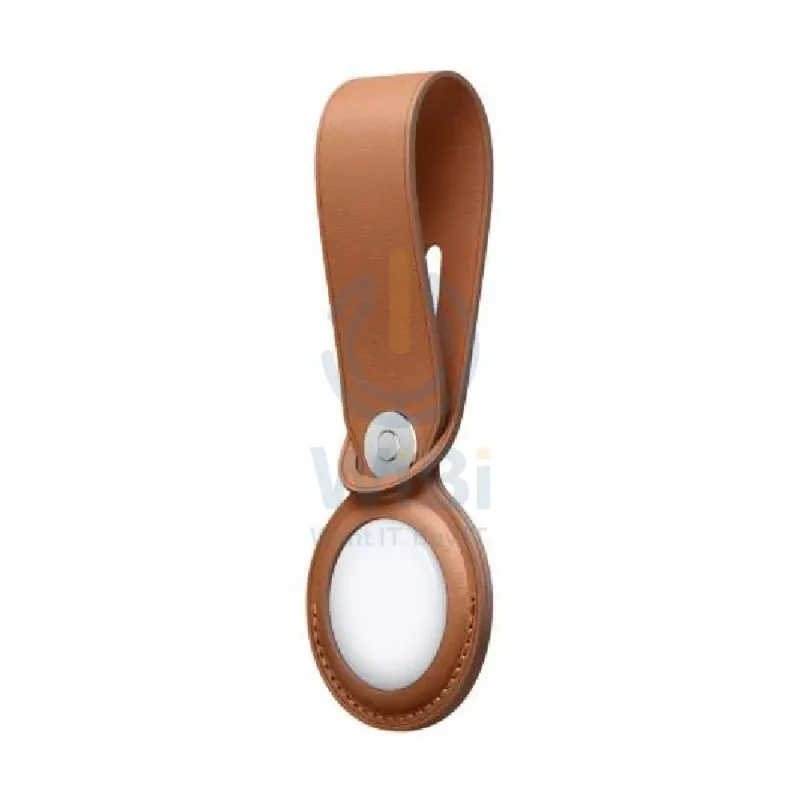 Apple AirTag Leather Loop - Saddle Brown