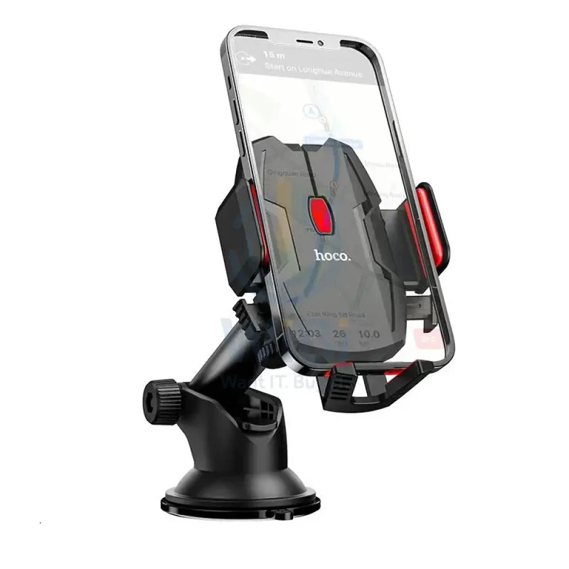 Hoco DCA2 Suction Cup Car Holder - Black