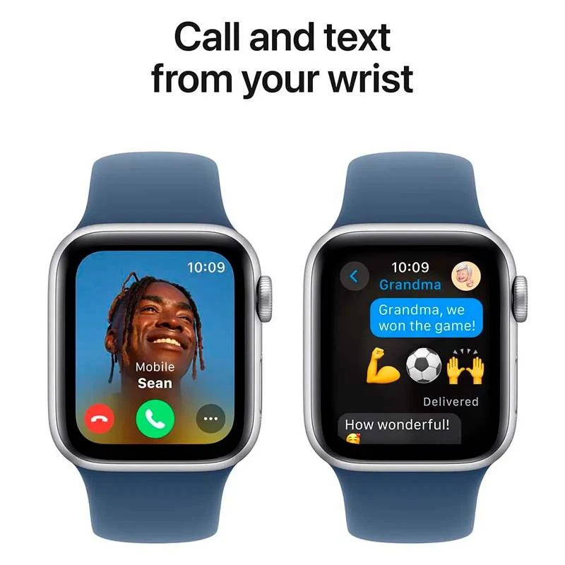 Apple Watch SE (2nd Gen) with Sport Band - LTPO OLED / 44mm / Medium/Large / Bluetooth / Wi-Fi / Denim Blue