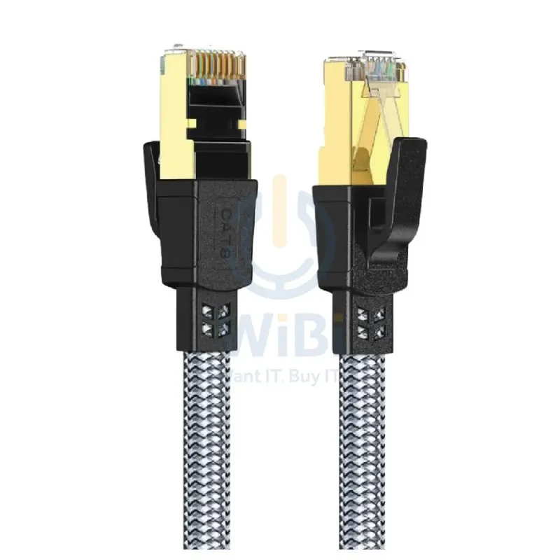 Twisted Minds CAT8 Braided Network Cable - 20 Meter / Black