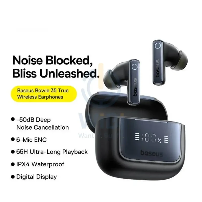 Baseus Bowie 35 True Wireless Earbuds - Cosmic Black