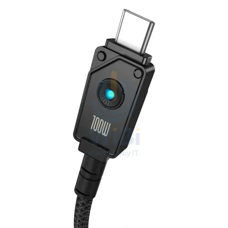 Baseus Unbreakable Series Fast Charging Data Cable - USB-A / USB-C / 1 Meter / 100W / Cluster Black