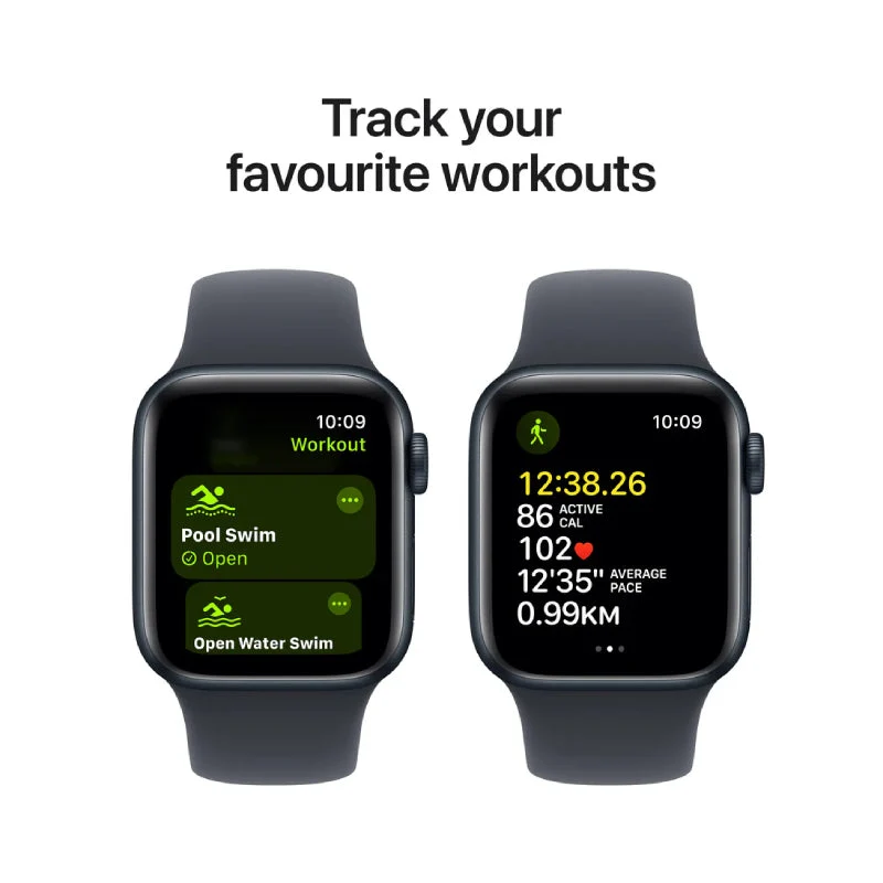Apple Watch SE (2nd Gen) with Sport Band - LTPO OLED / 40mm / Small/Medium / Bluetooth / Wi-Fi / Midnight