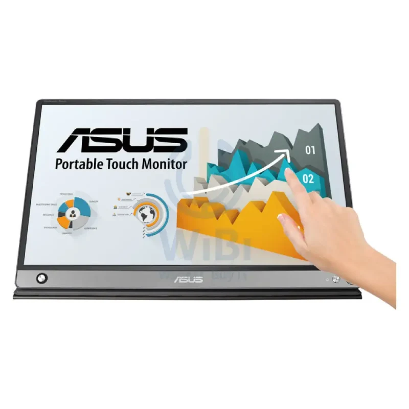 ASUS MB16AMT ZenScreen - 16" FHD Multi-Touch / 5ms / 60Hz / USB-C / Micro HDMI / 3YW - Portable Monitor