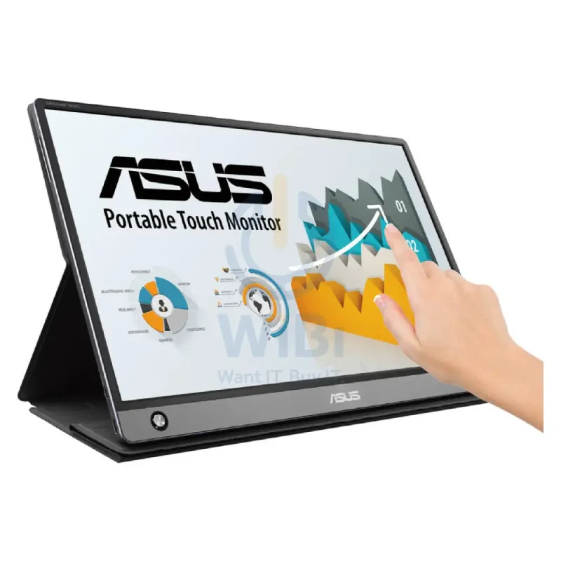 ASUS MB16AMT ZenScreen - 16" FHD Multi-Touch / 5ms / 60Hz / USB-C / Micro HDMI / 3YW - Portable Monitor