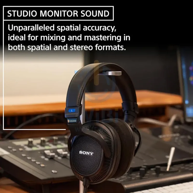 Sony MDR-MV1 Open-Back Reference Monitor Headphones - 5 Hz / 2.5 M - Black