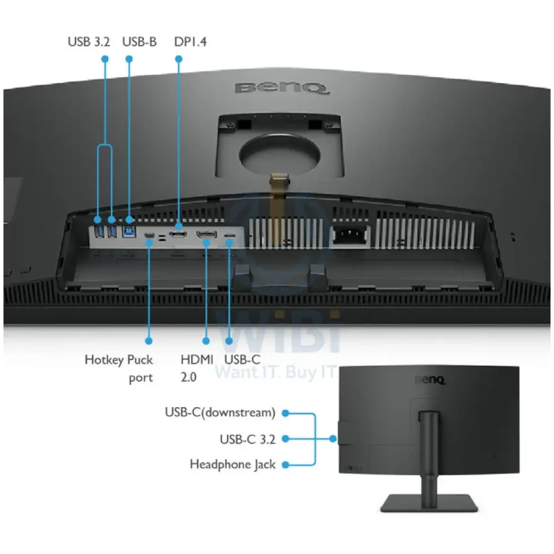 BenQ DesignVue PD2706U Monitor - 27" 4K UHD / 5ms / 60Hz / USB-C 3.2 Gen 1 / USB-A 3.2 Gen 1 / HDMI 2.0 / DisplayPort 1.4 - Monitor
