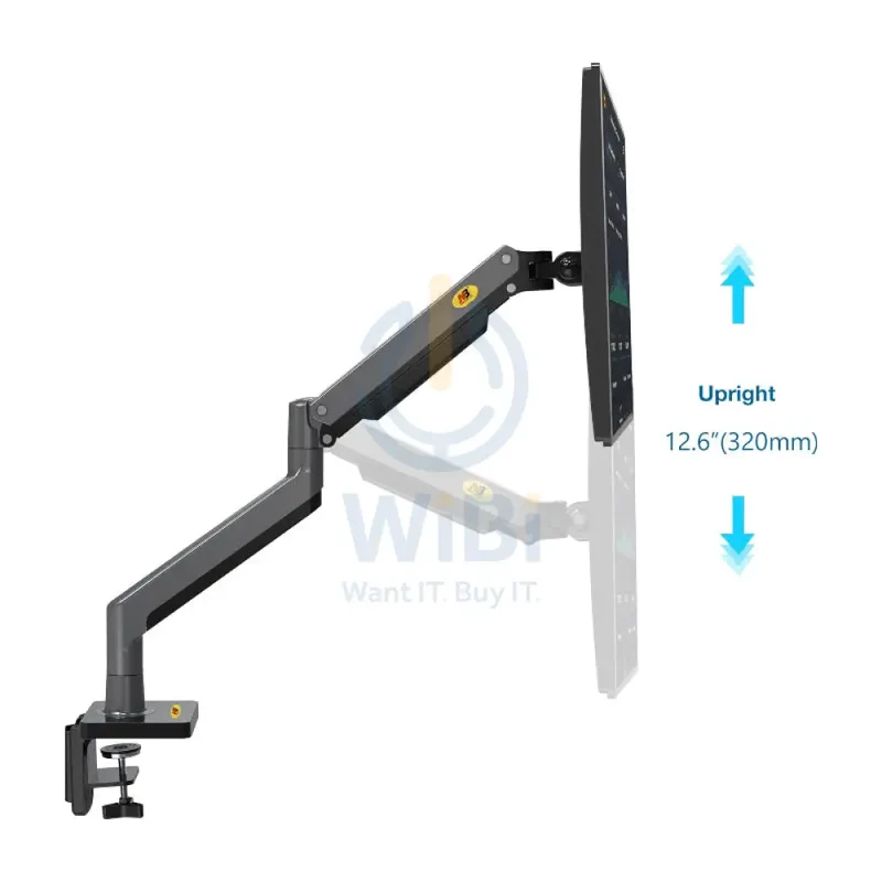 NORTH BAYOU G45 Full Motion Swivel Monitor Mount with Gas Spring - 22” - 40” screens