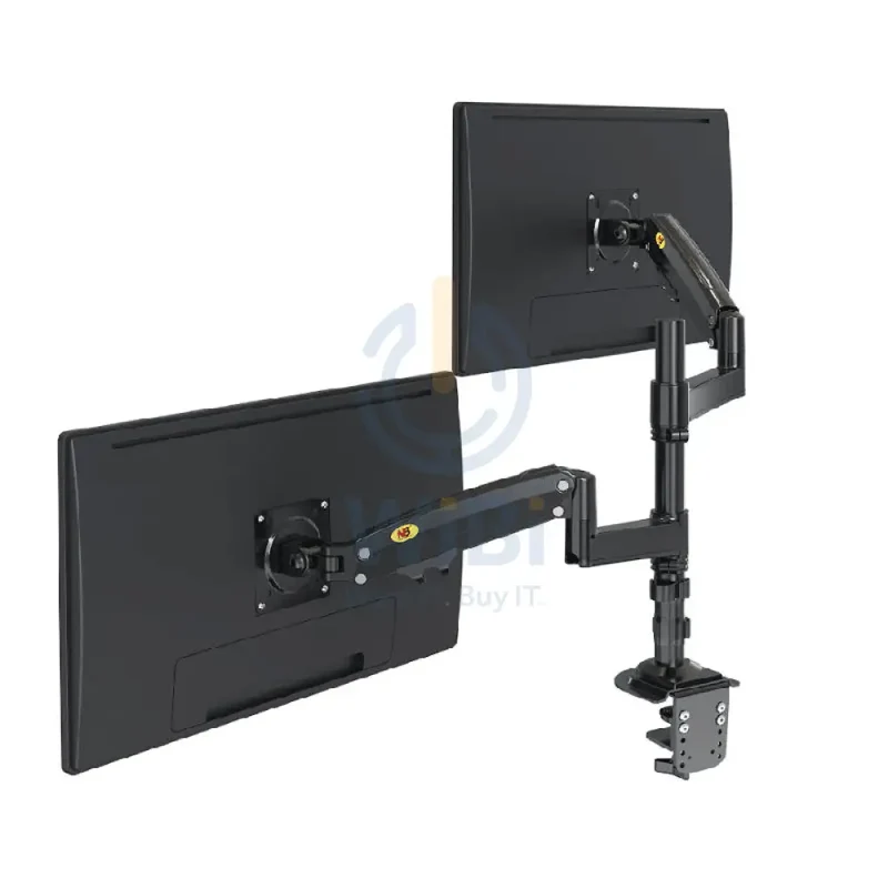 NORTH BAYOU H180 Dual Monitor Swivel Desk Mount For 17″-27″ Screens
