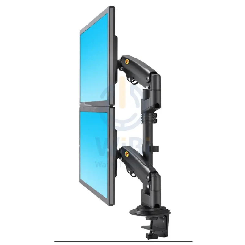 NORTH BAYOU H180 Dual Monitor Swivel Desk Mount For 17″-27″ Screens
